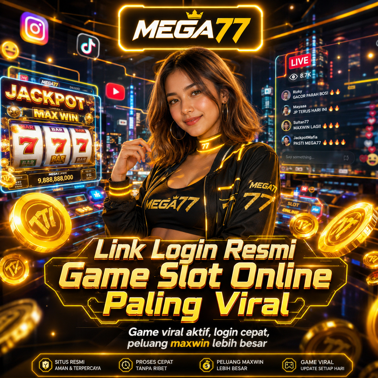 MEGA77 : Link Login Resmi Game Slot Online Paling Viral